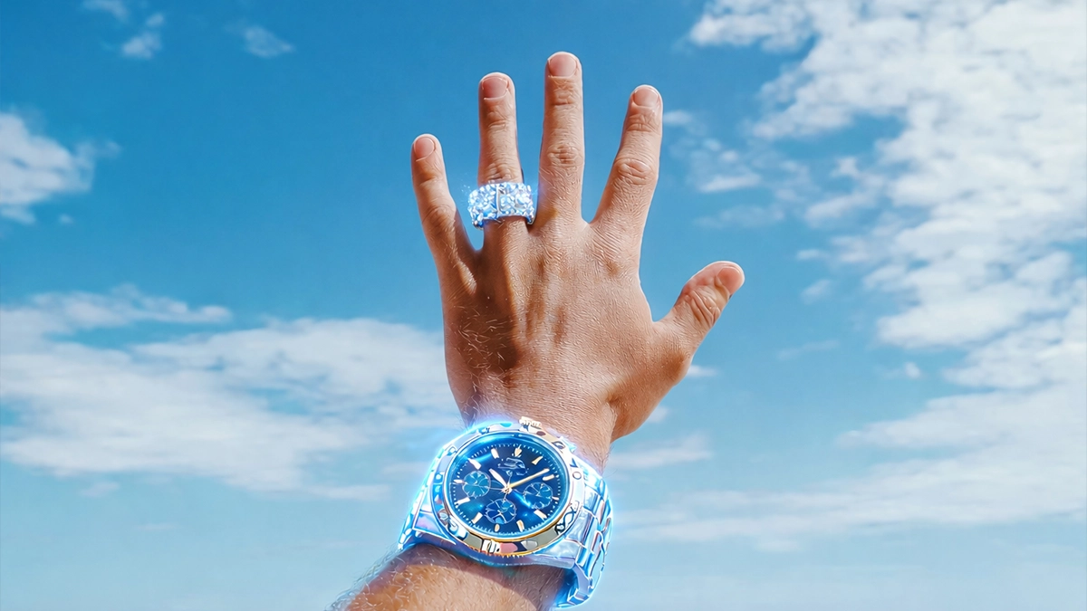 Augmented Reality e-commerce interface on a laptop with a virtual sofa in a living room via smartphone