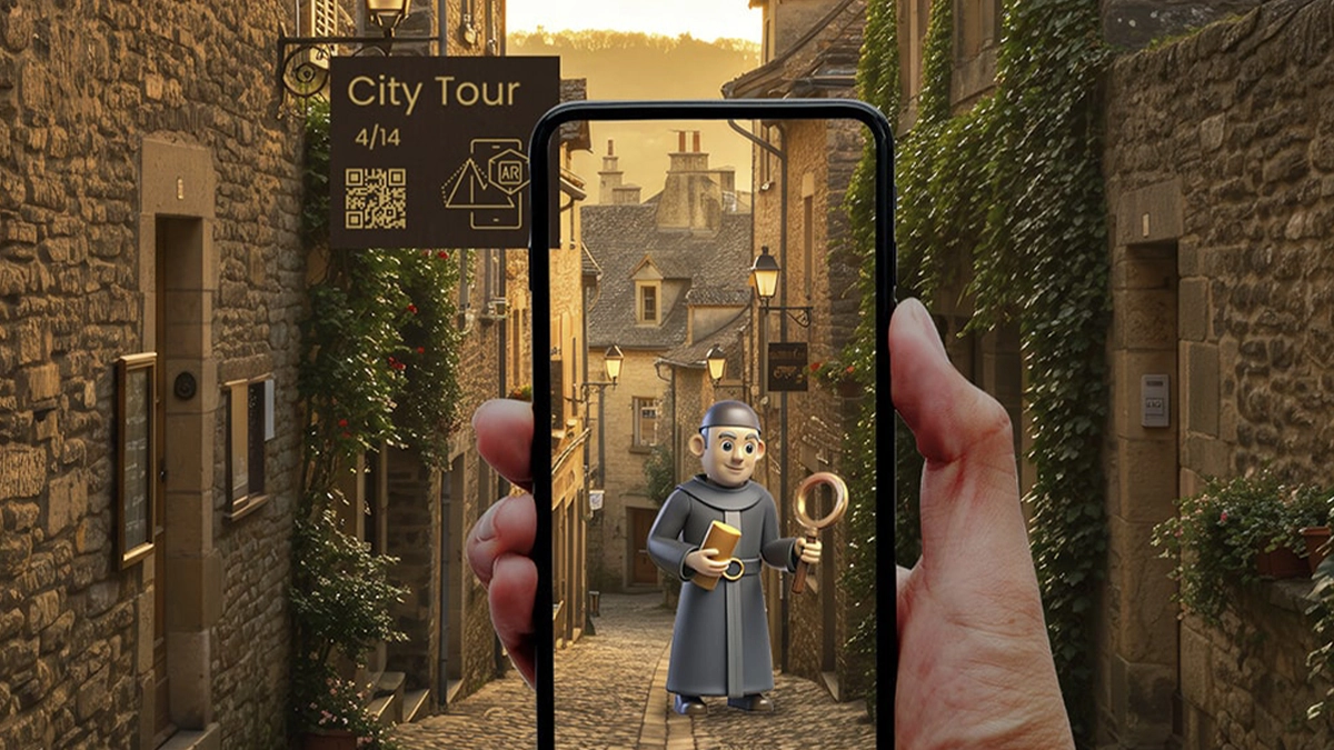 Graphic design incorporating augmented reality technology.